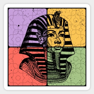 Pharaoh Ancient Egypt Vintage Silhouette Magnet